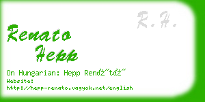 renato hepp business card